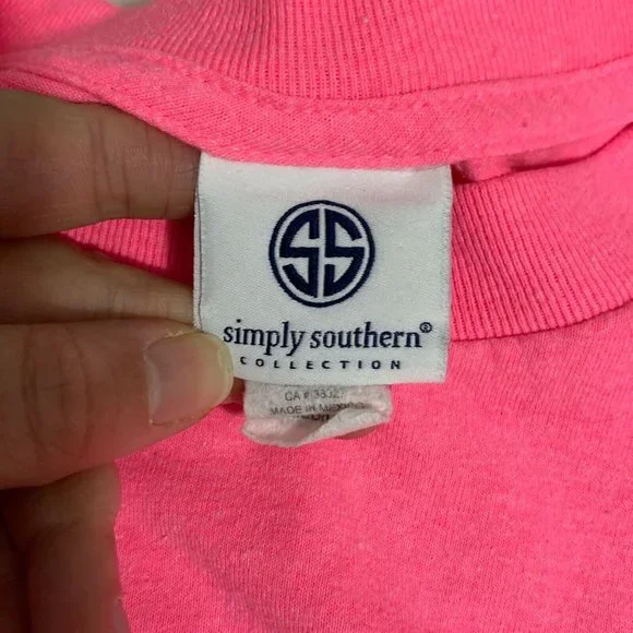 Preppy Classy & Happy Never Goes Out Of Style Womens Pink Graphic T Shirt Size M - Picture 6 of 8